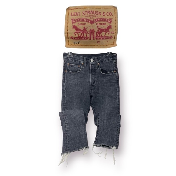 🛍️SALE🛍️ Levi's® 501® S Women's Skinny Frayed Hem Jeans - Picture 3 of 14